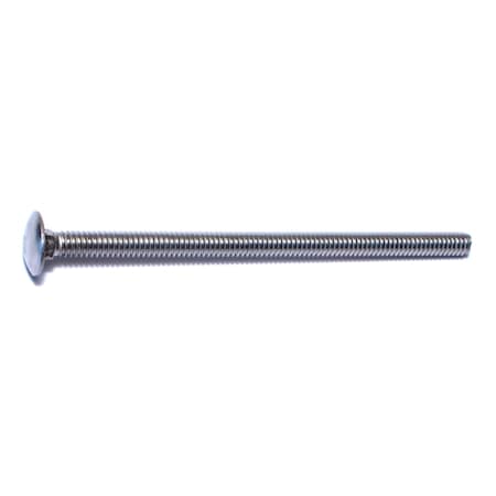 1/4-20 X 4-1/2 18-8 Stainless Steel Coarse Thread Carriage Bolts 6PK